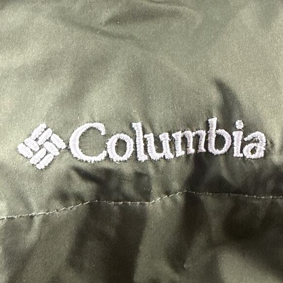 Columbia Long Puffer Down Coat Omni-Shield Youth 18/20 Hooded Full Zip - Picture 7 of 8